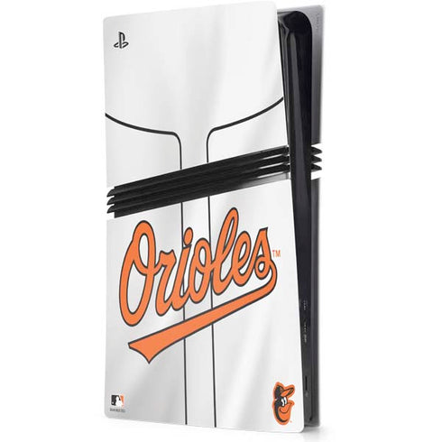 MLB Baltimore Orioles Home Jersey PS5 Pro Console Skin